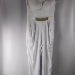 BEBE white Jumpsuit Pants size Small
